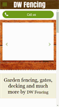 Mobile Screenshot of dwfencing.co.uk