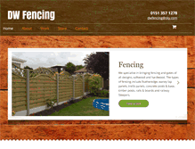 Tablet Screenshot of dwfencing.co.uk